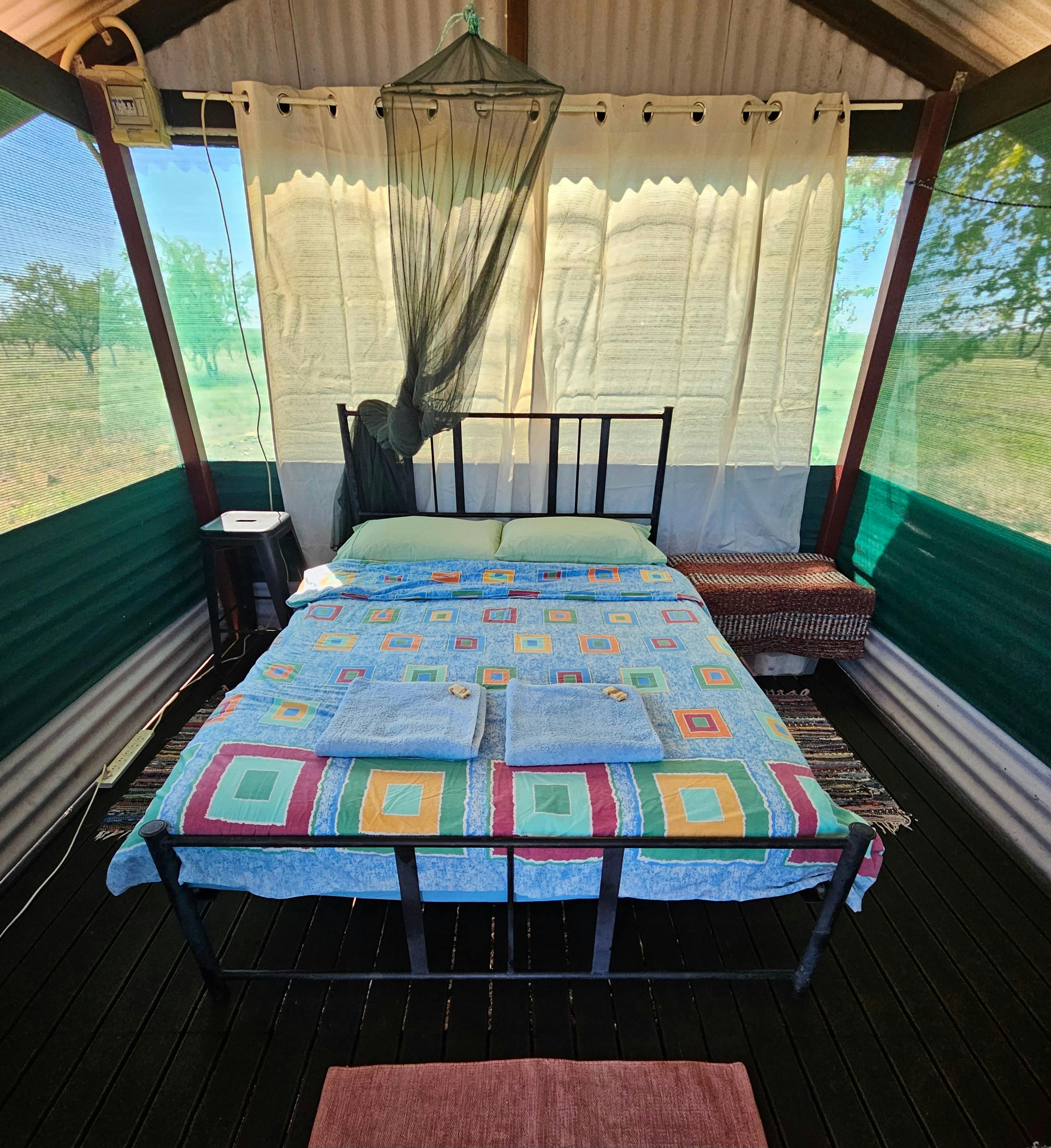 Bush Hut interior