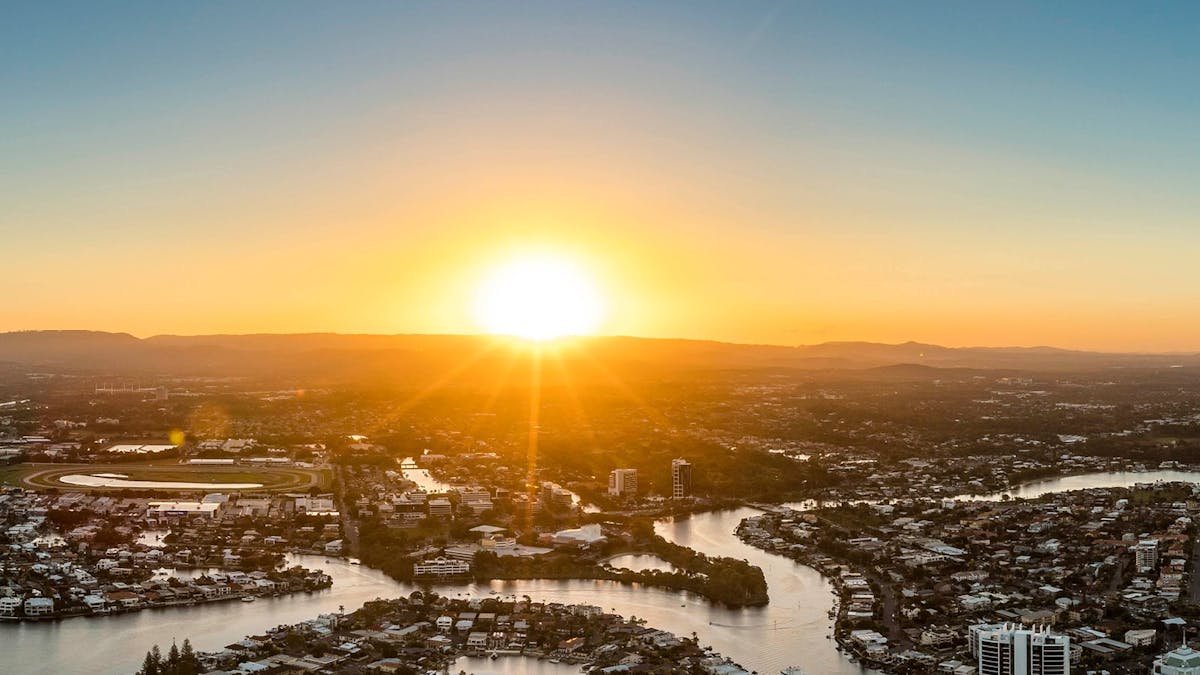 Sun setting at SkyPoint