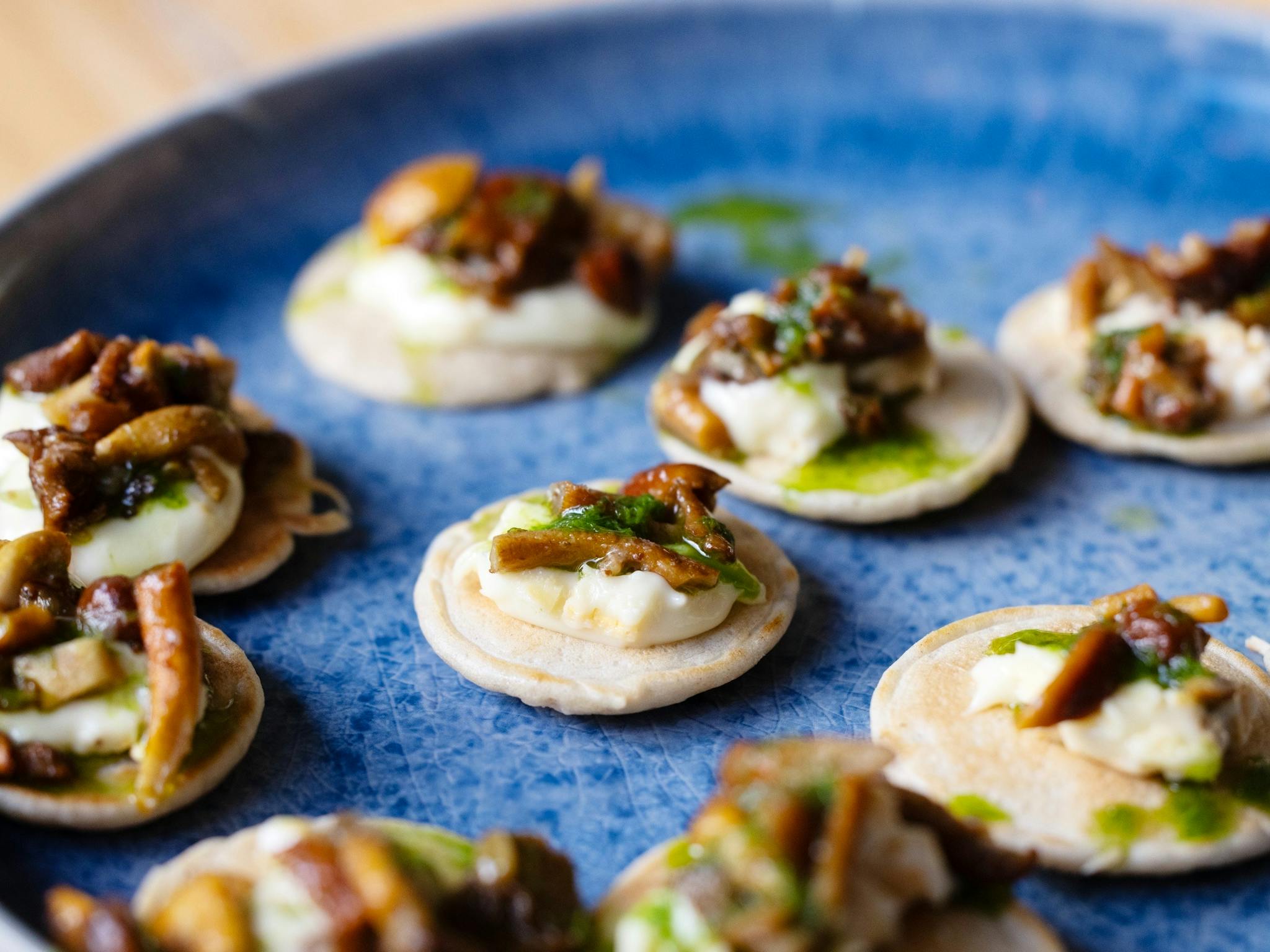 Michelin-chef curated canapes and champagne