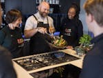 Chef with cooking class
