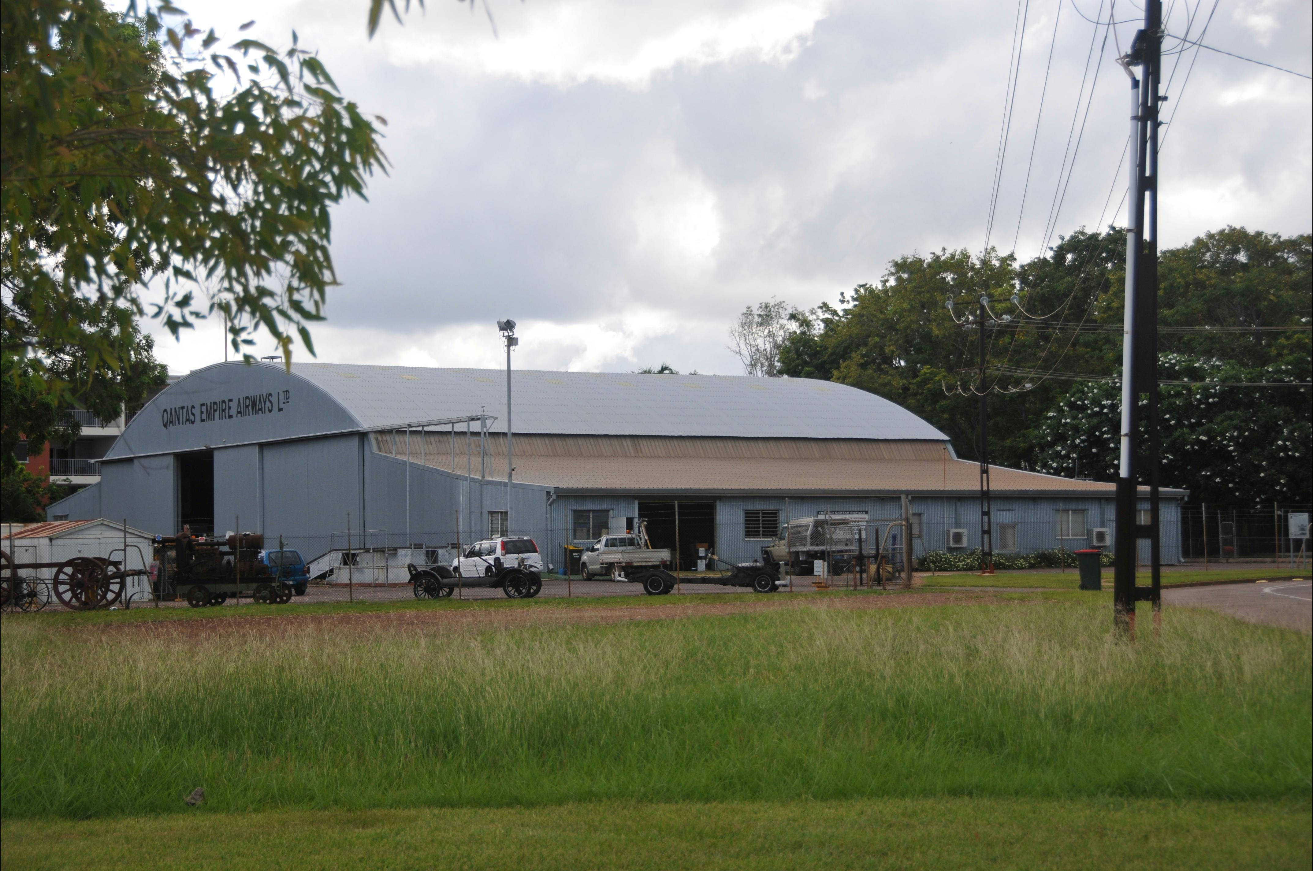 Qantas Hangar from the street.