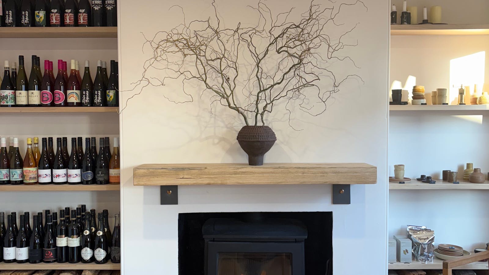 Fireplace at Leoht
