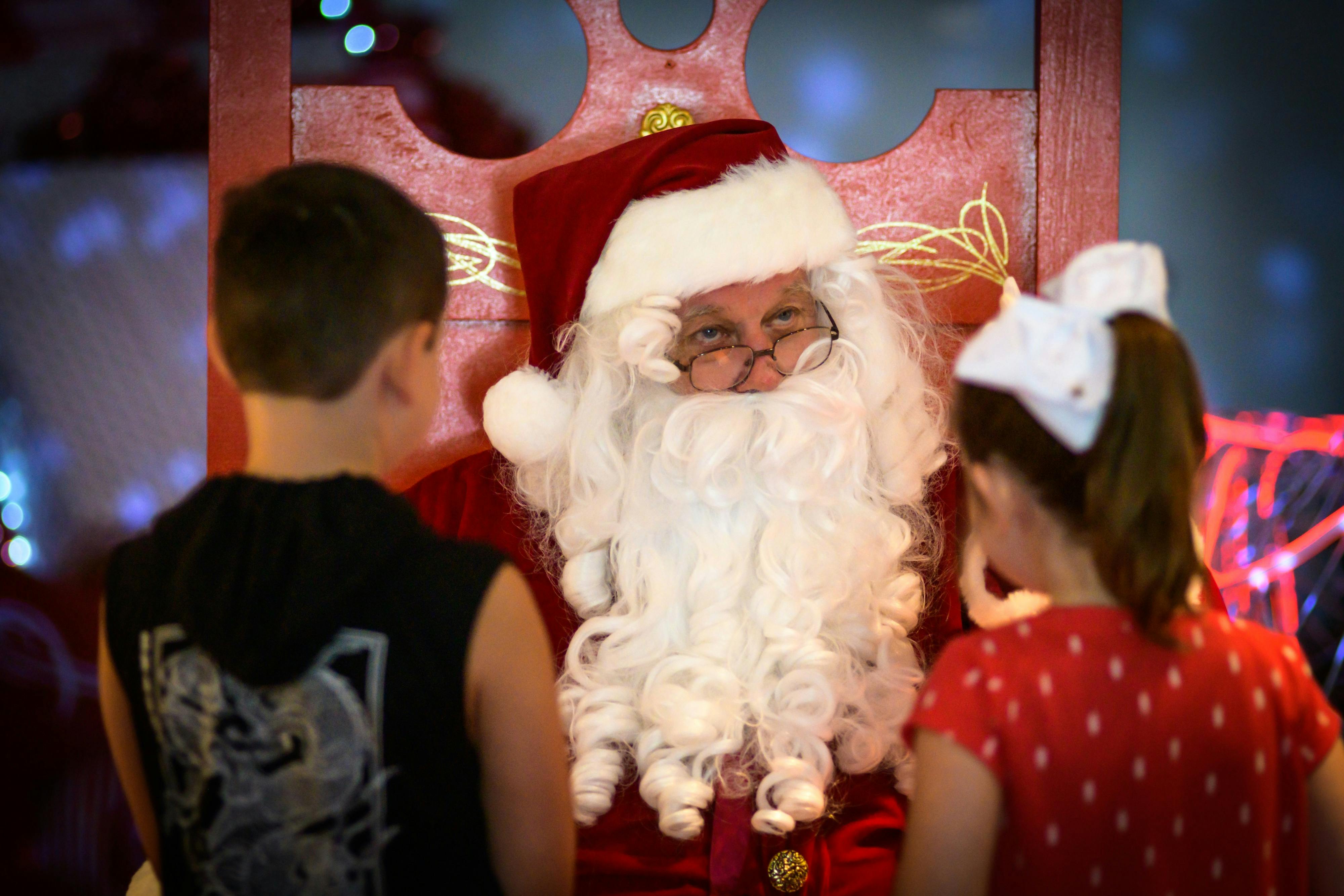 Santa at the Gingerbread House