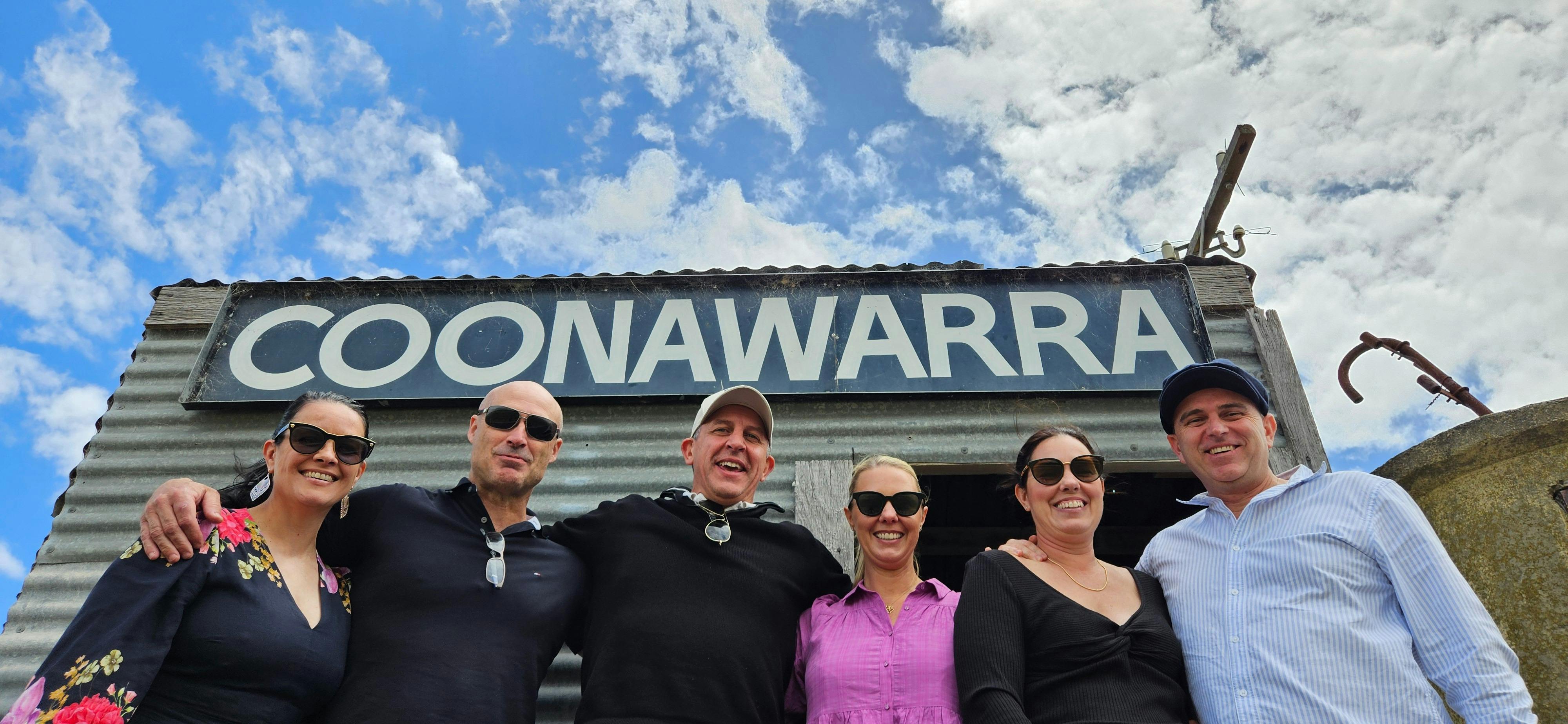 Happy group at the Coonawarra Railway Siding