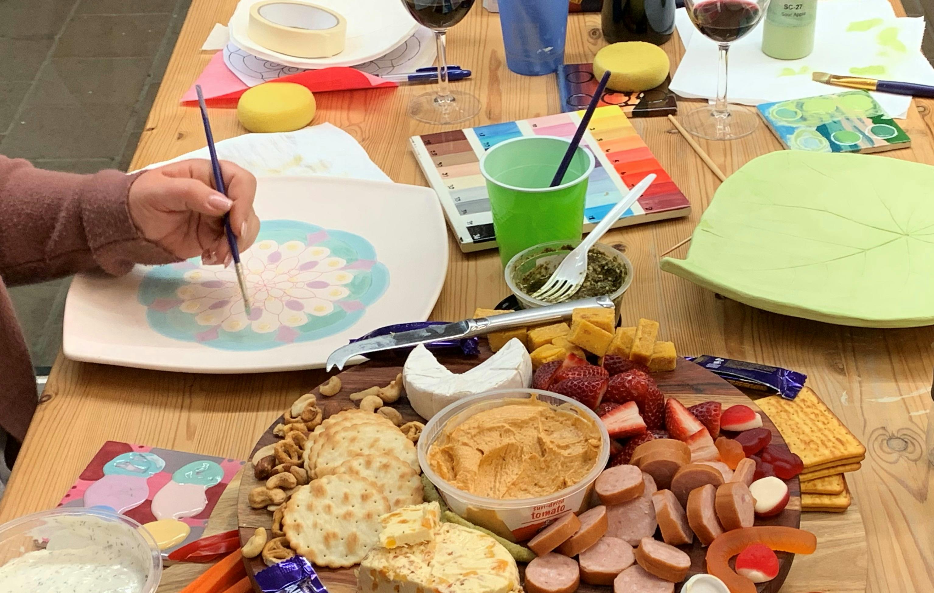 Adult Pottery Paint & Sip