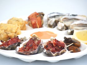 Oyster tasting plate