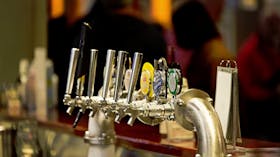 Beers on tap at The Clubhouse