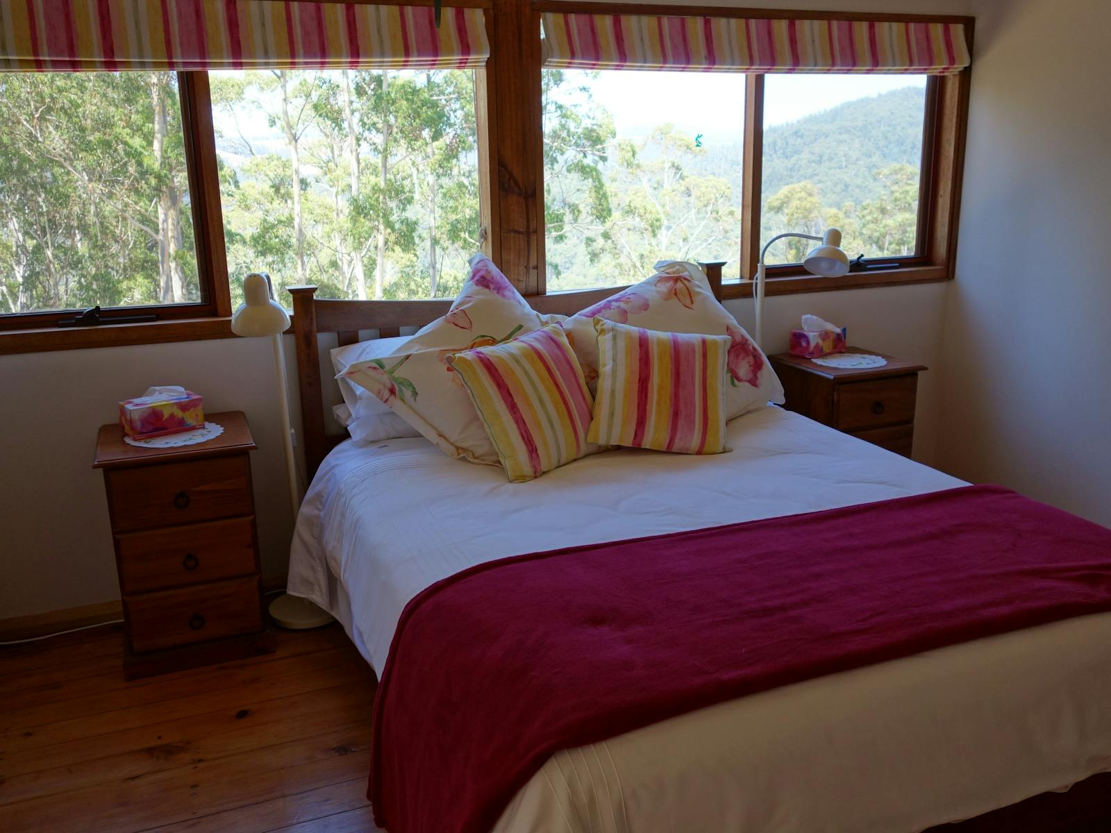 This bedroom also has spectacular views to the south overlooking Black Bluff.