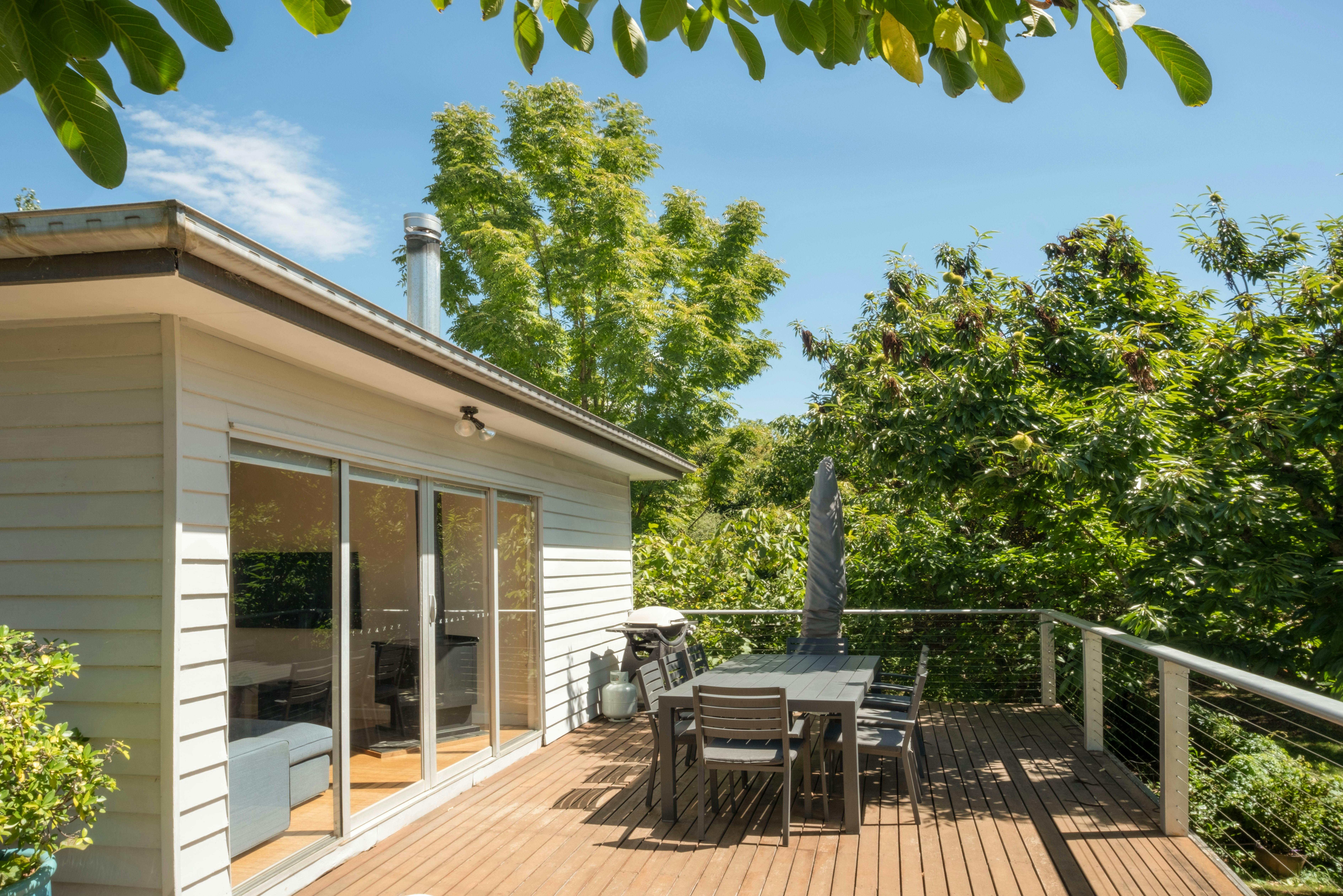 enjoy the drenched deck