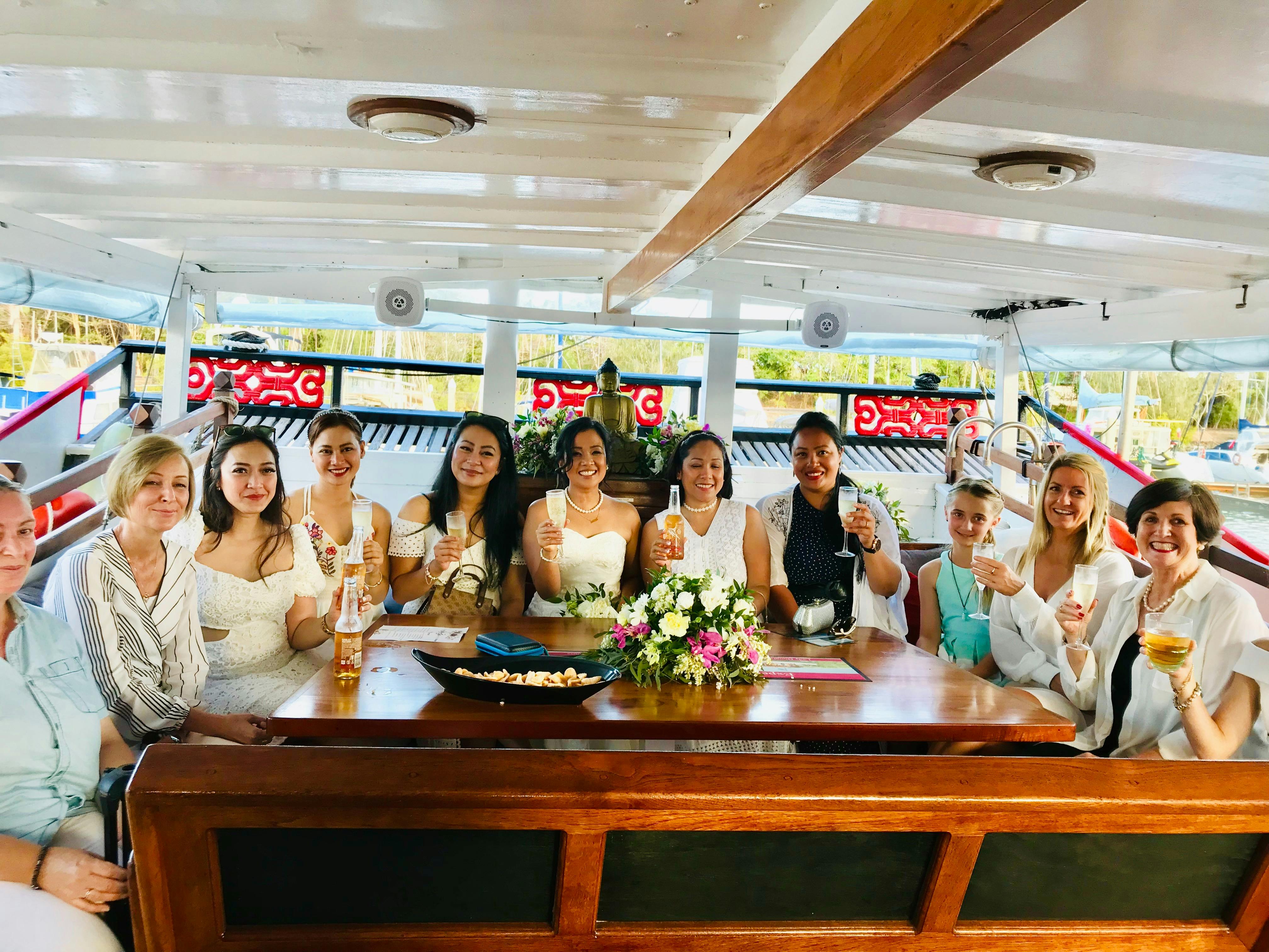 Shaolin Chinese Junk Boat Port Douglas Sailing Tours, Sunset Sail, Lunch Sail, Saloon seating