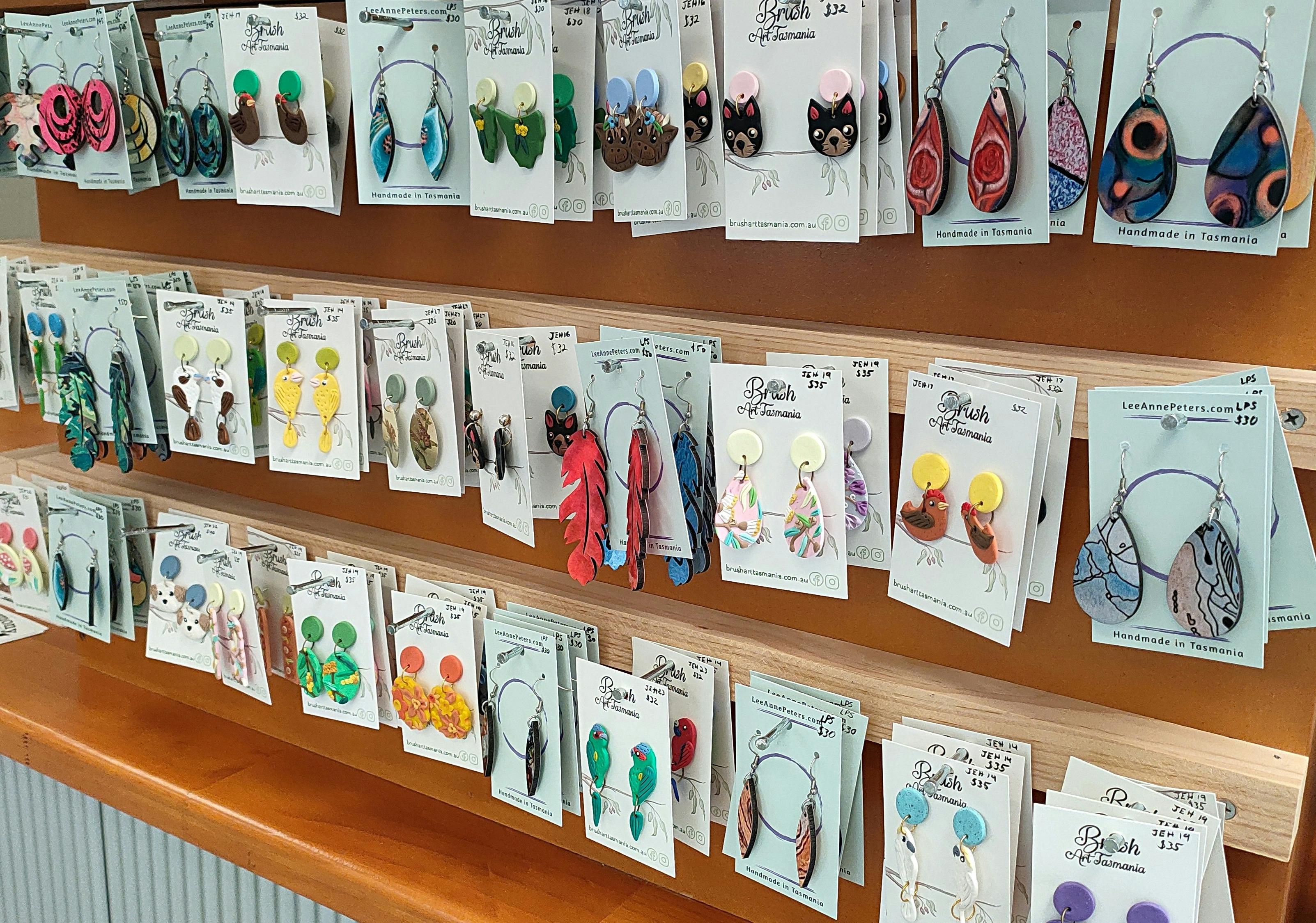 Campbell Town, jewellery, polymer clay, art, handmade, tasmanian,