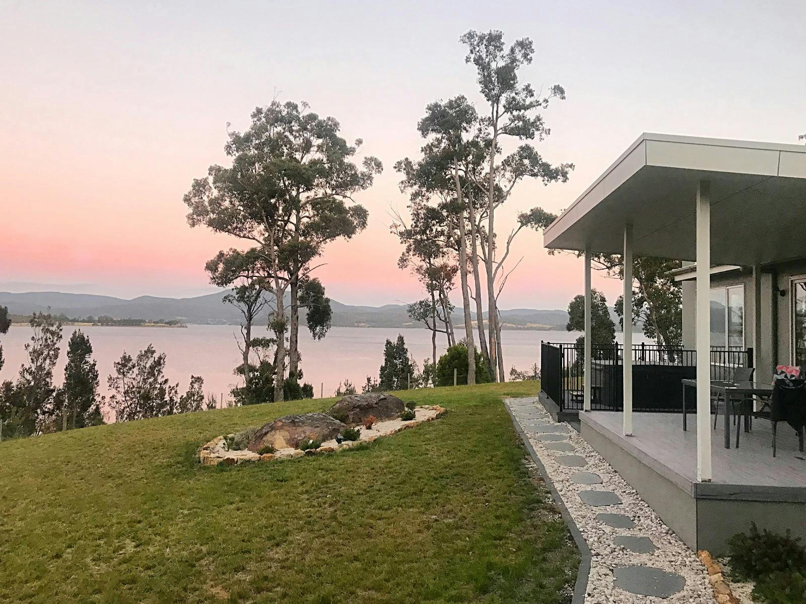 River side wood fire and hot tub retreat image