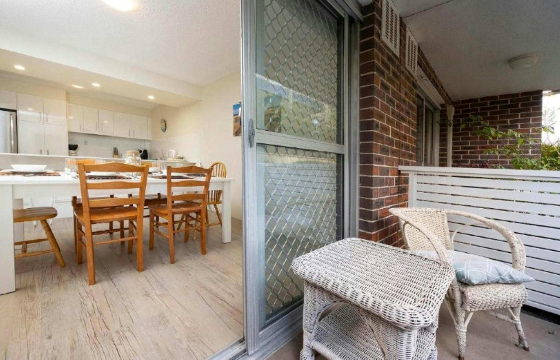 Balcony, looking into dining area