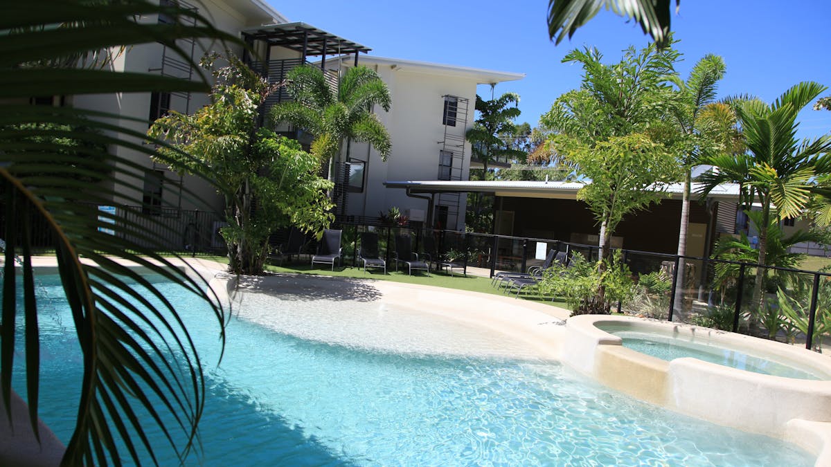 Sparkling water to swim in, enjoy the beautiful temps at any time of year!