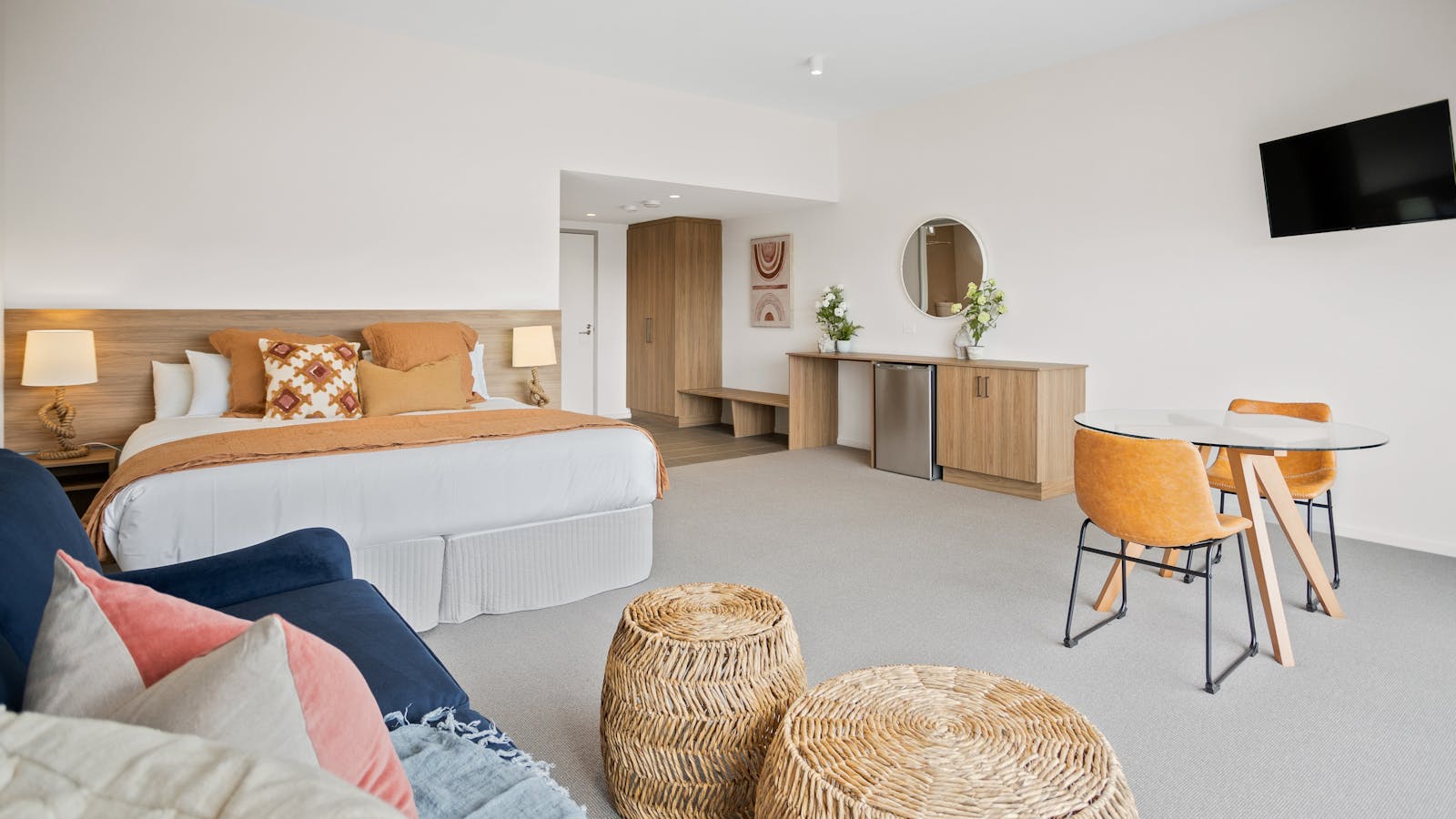 Spacious and beautifully appointed rooms.