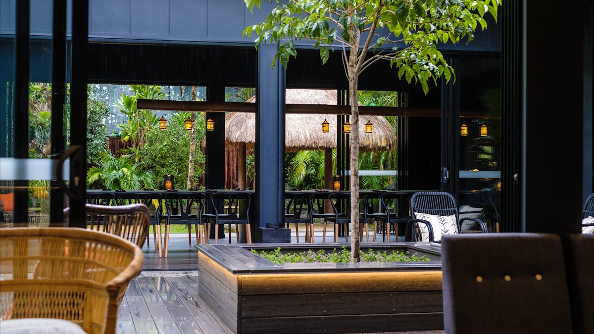 Bar with private dining room