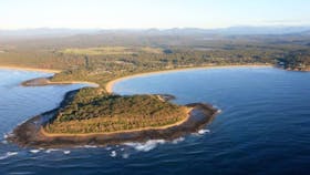 Broulee Island and beaches