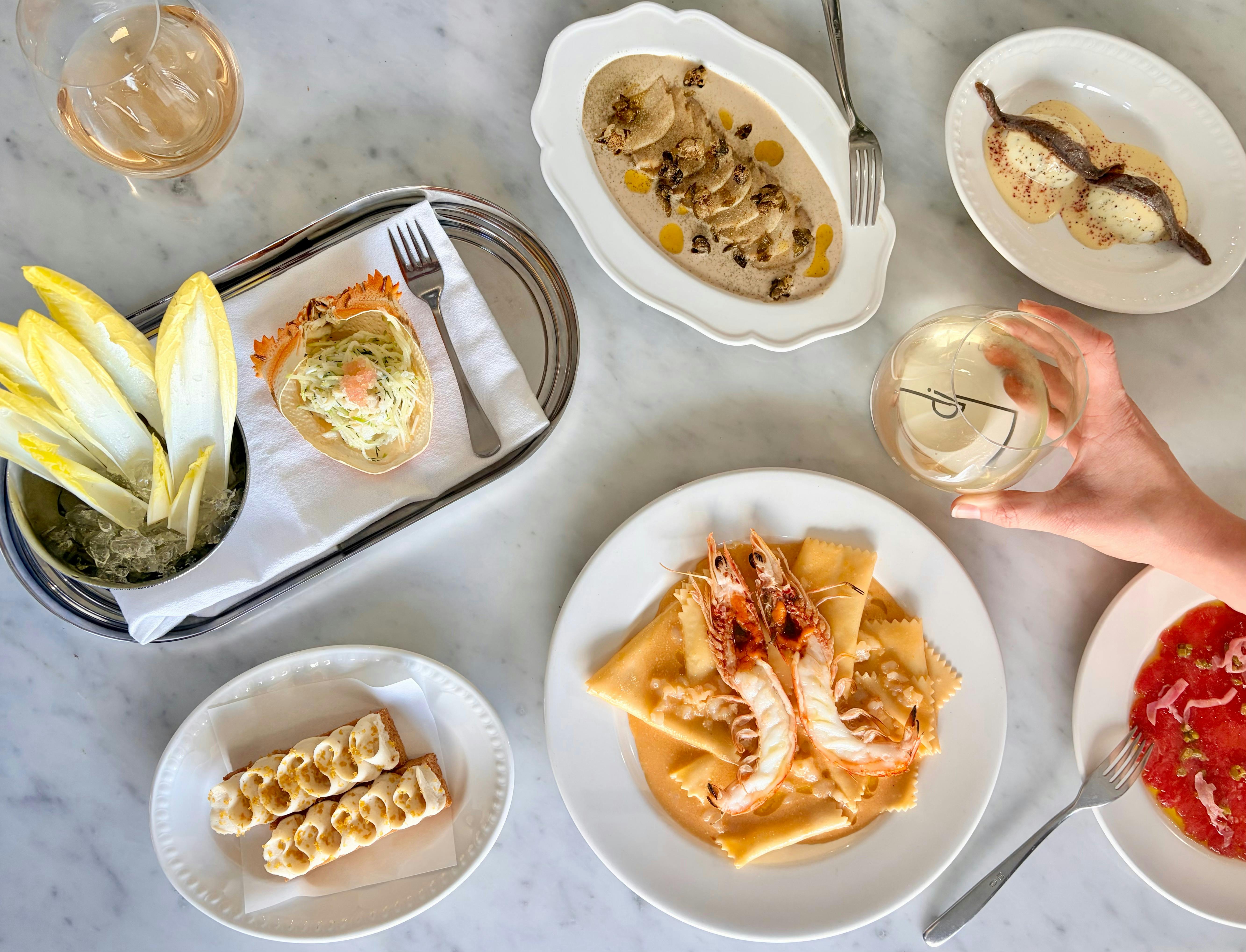 Institut Polaire Tasmania seafood menu
