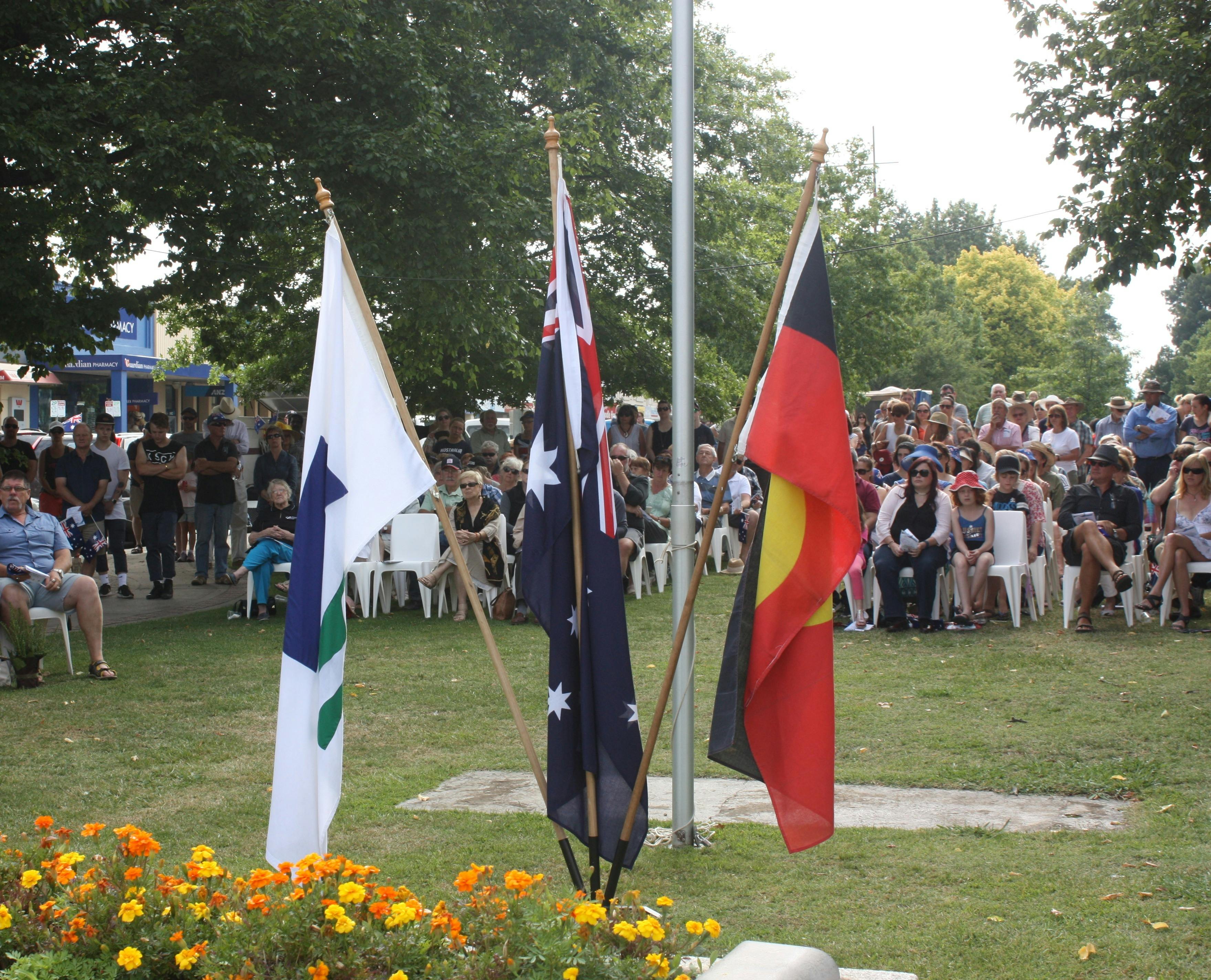 Australia Day Ceremony in Mansfield