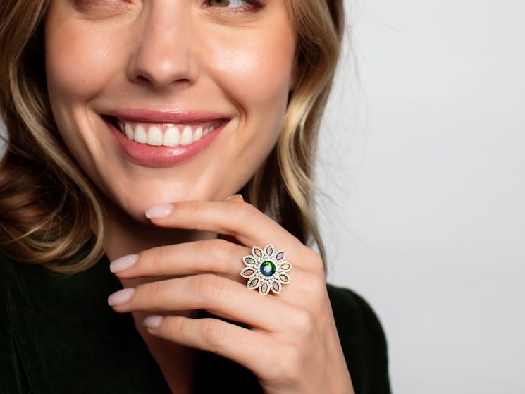 Opal Minded Black Opal Ring