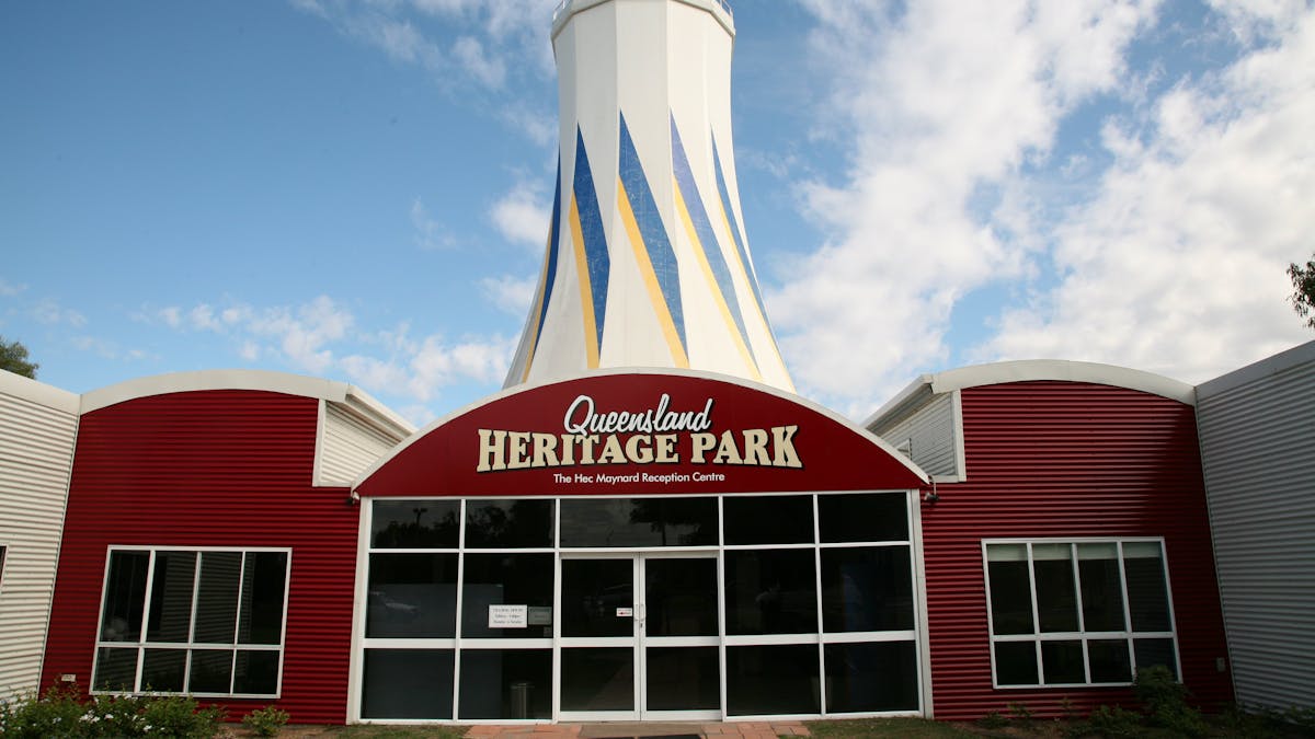Find the Rural Hinterland Visitor Information Centre at the Queensland Heritage Park, Biloela, CQ.