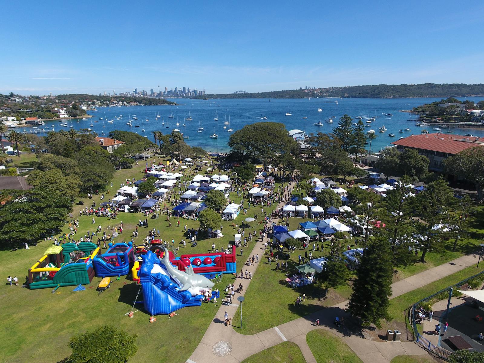 Aerial View of Watsons Bay Market