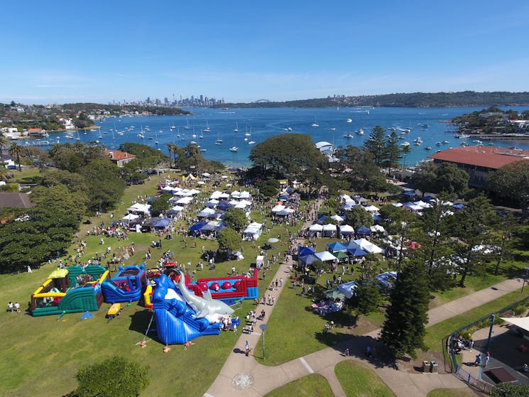 Aerial View of Watsons Bay Market