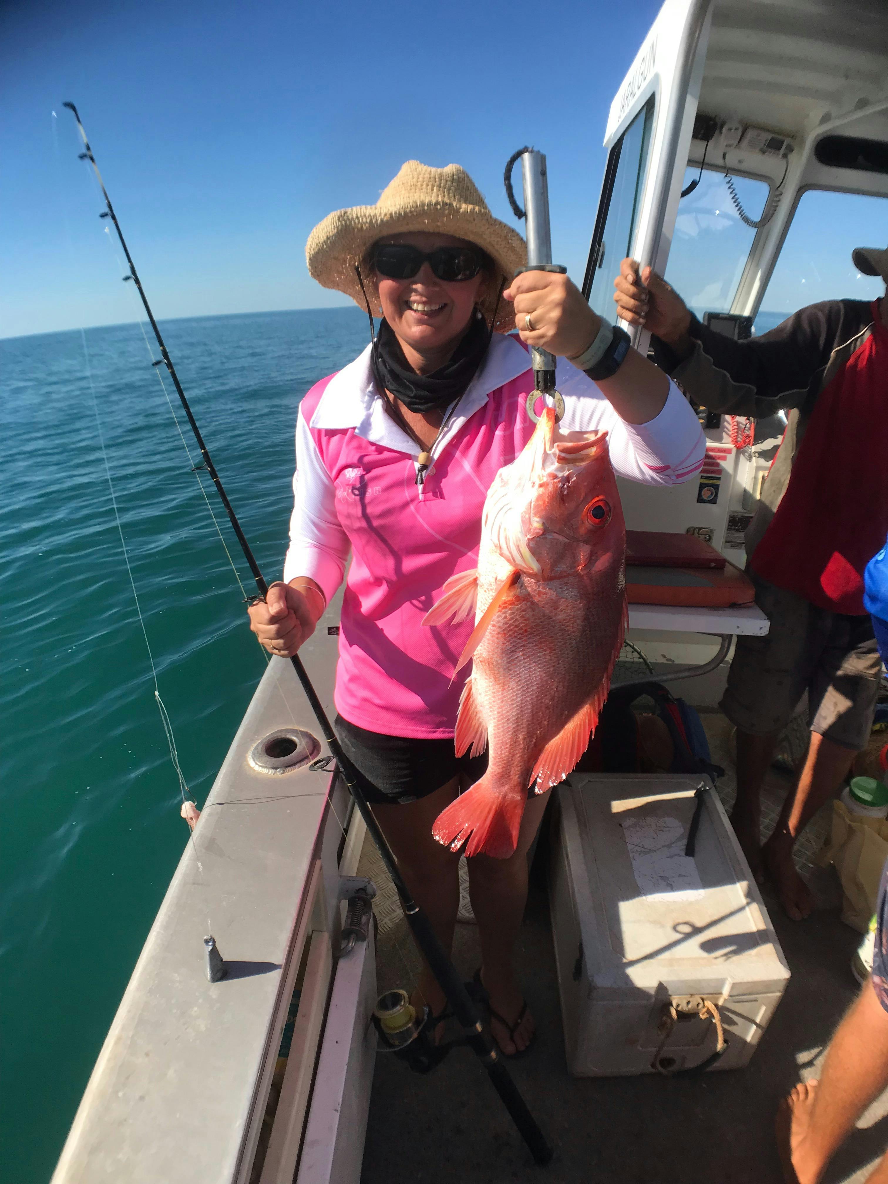Fisher with their catch