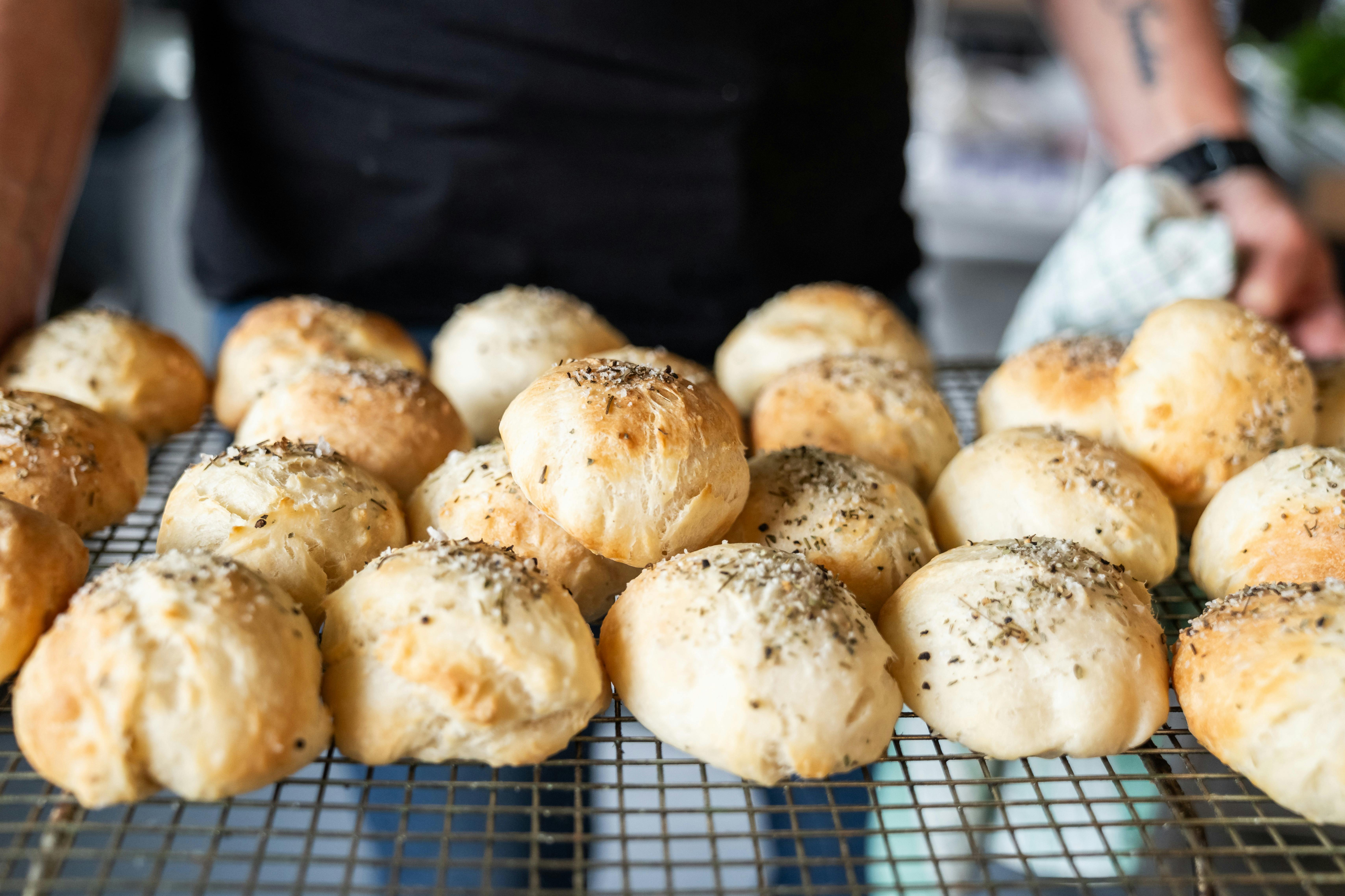 House-made bread seasoned  with Geraldton wax and native thyme herbs, served with house saltbush and