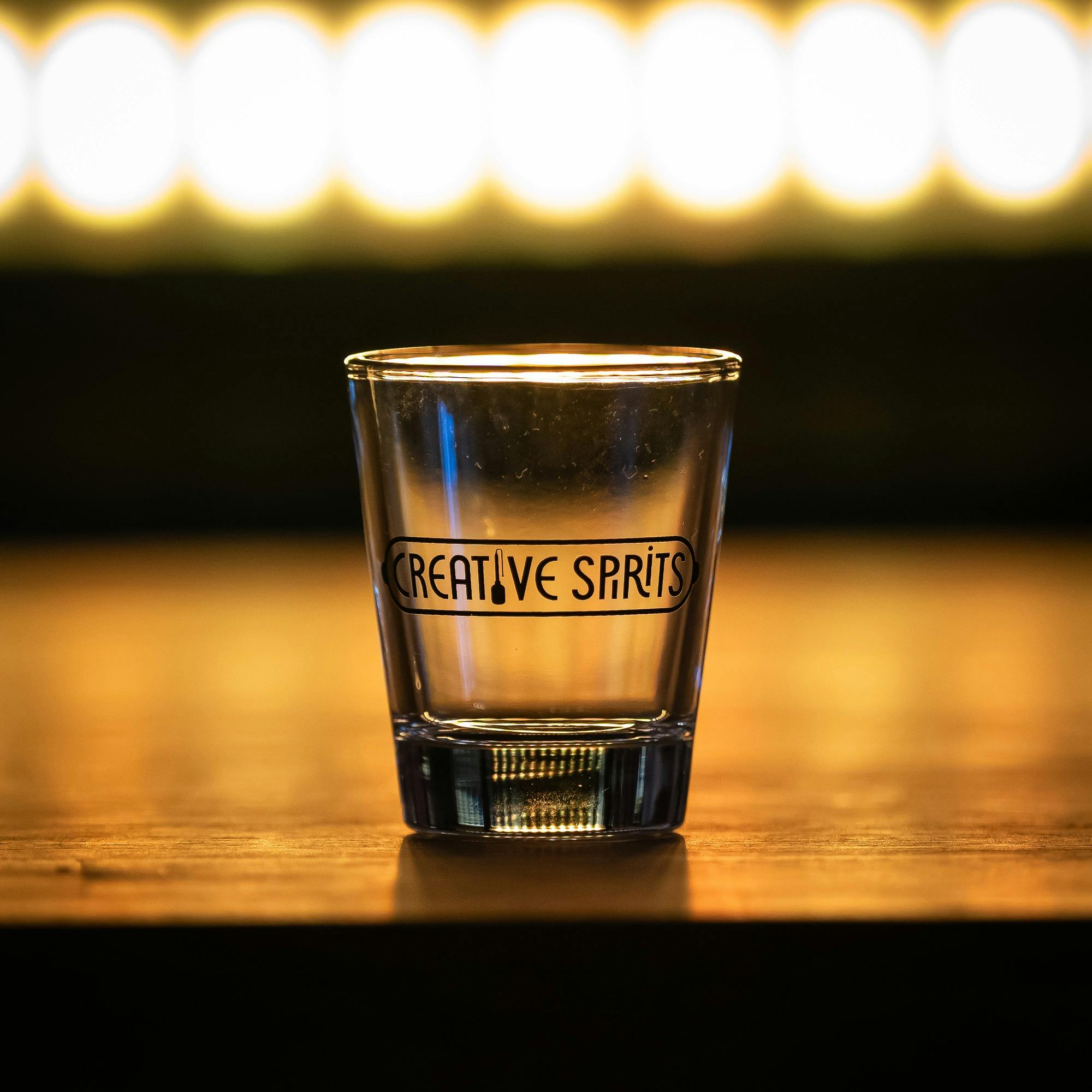 Our tasting shot glass - yours to keep as a souvenir