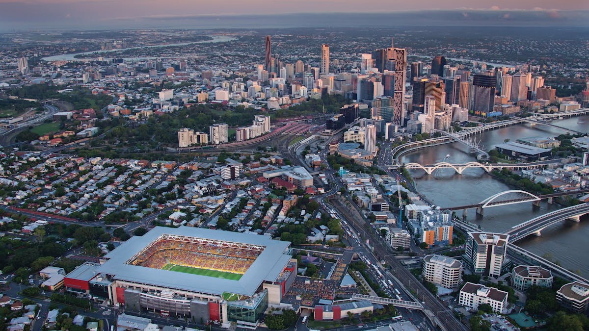 Catch Airtrain to Suncorp Stadium
