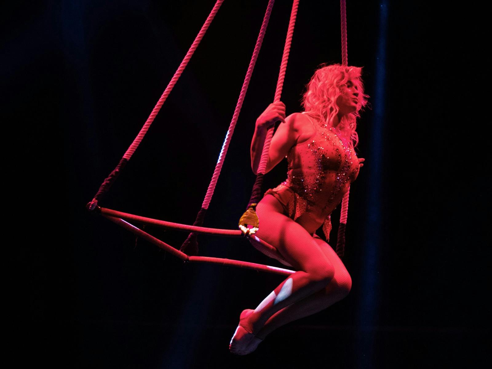 performer on stage at La Ronde
