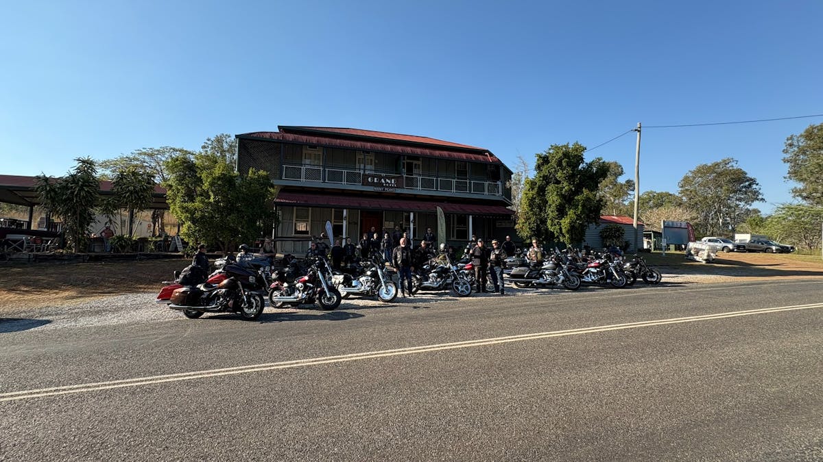 Road Bikers stayed over for the night in the accommodation and or camping.