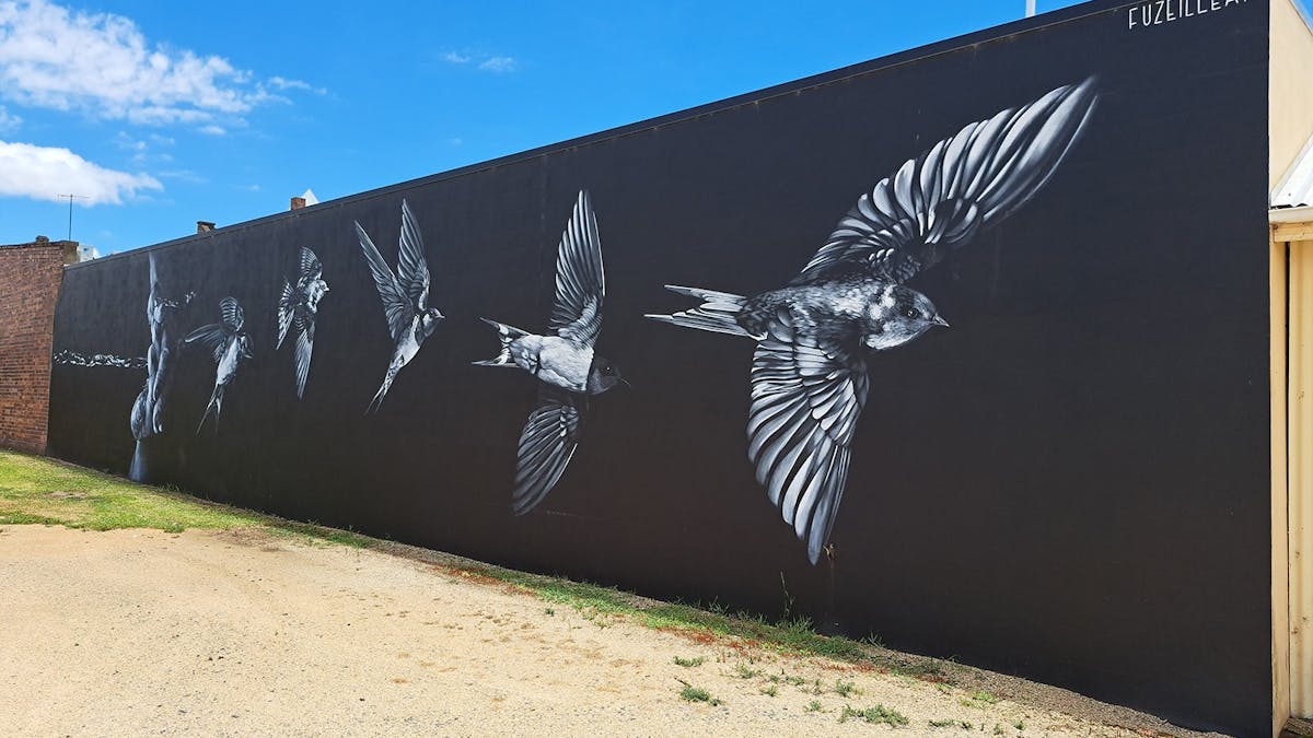 Hope Falls Mural by Fuzeillear