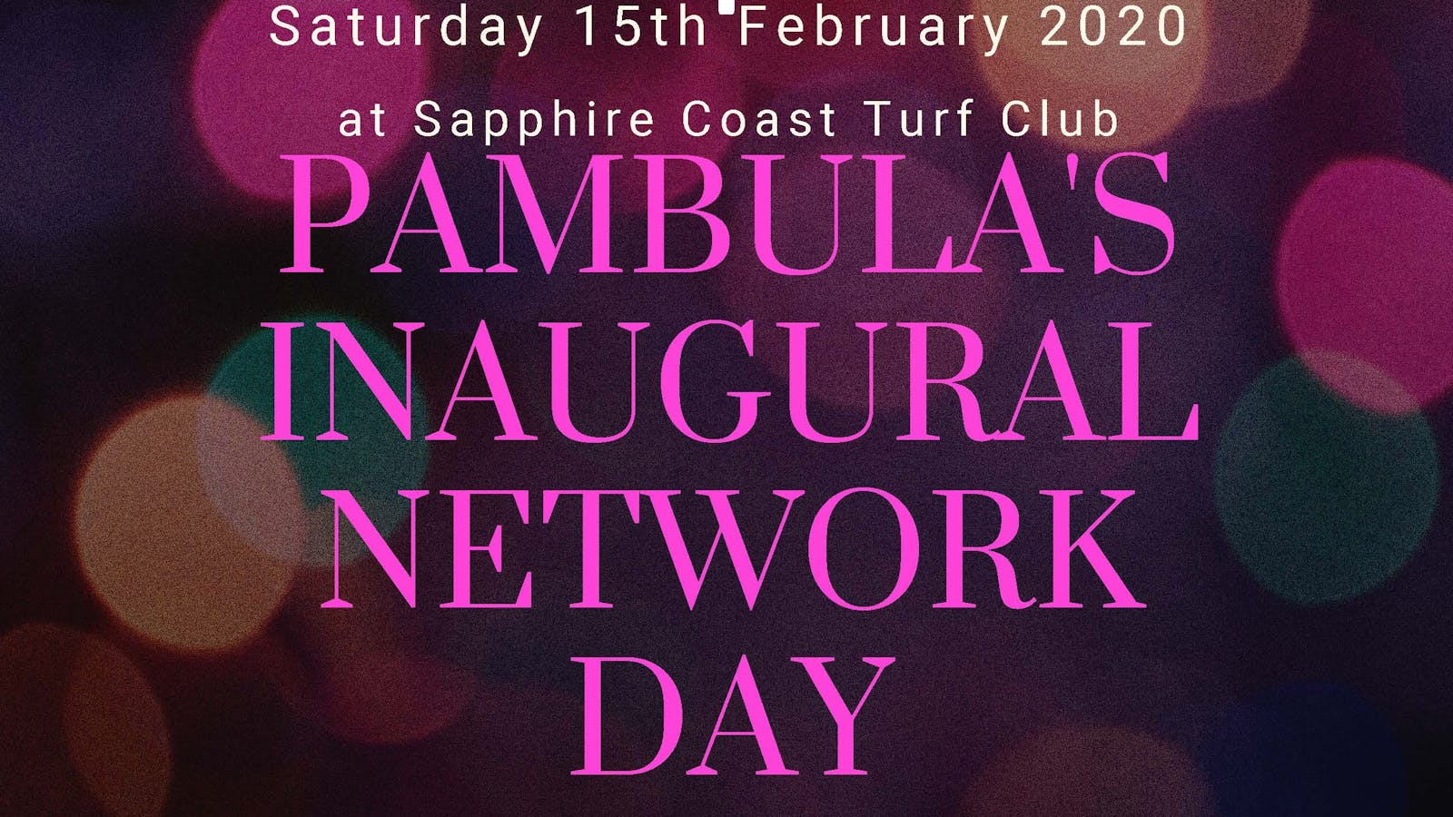 Image for Visit Pambula Network Day