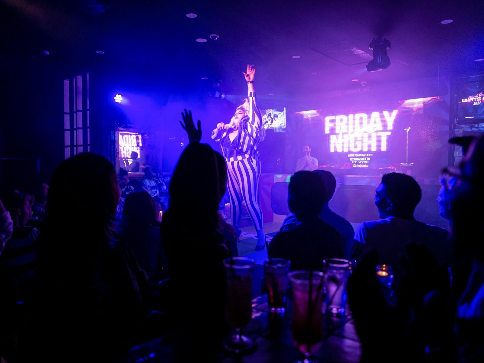 Artist performing for Fireball Fridays at Universal Sydney, Darlinghurst