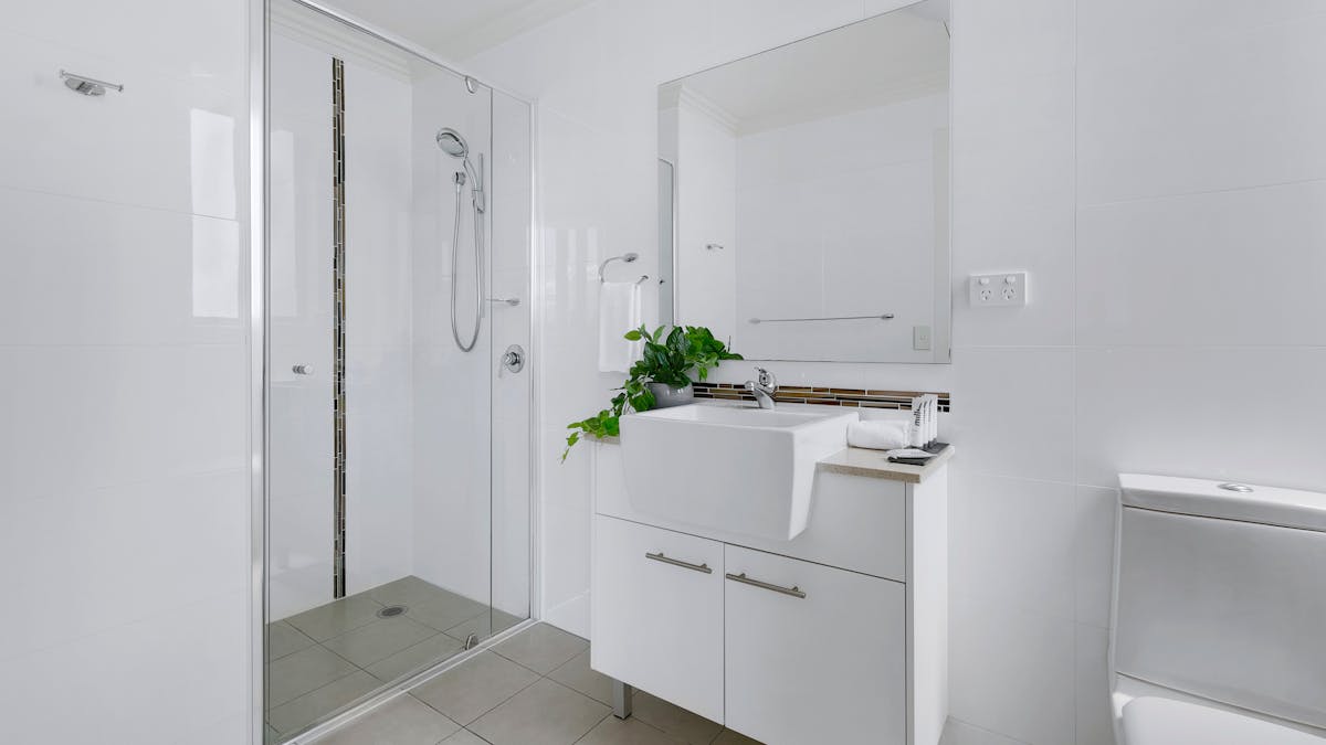 mordern bathrooms in all apartments