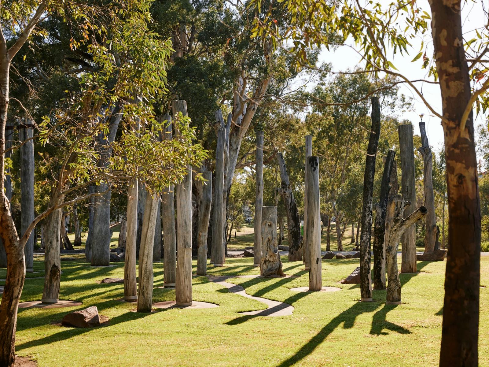Art piece at the Warriparinga Wetlands