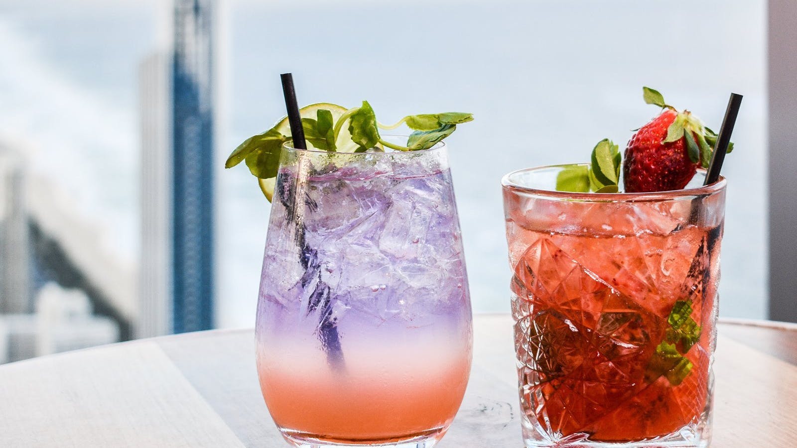 Sip signature cocktails with a view like no other