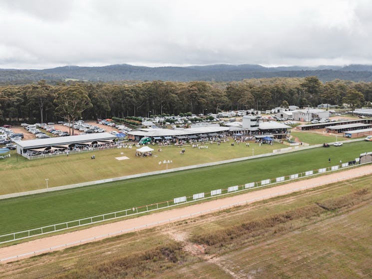Sapphire Coast Turf Club from above