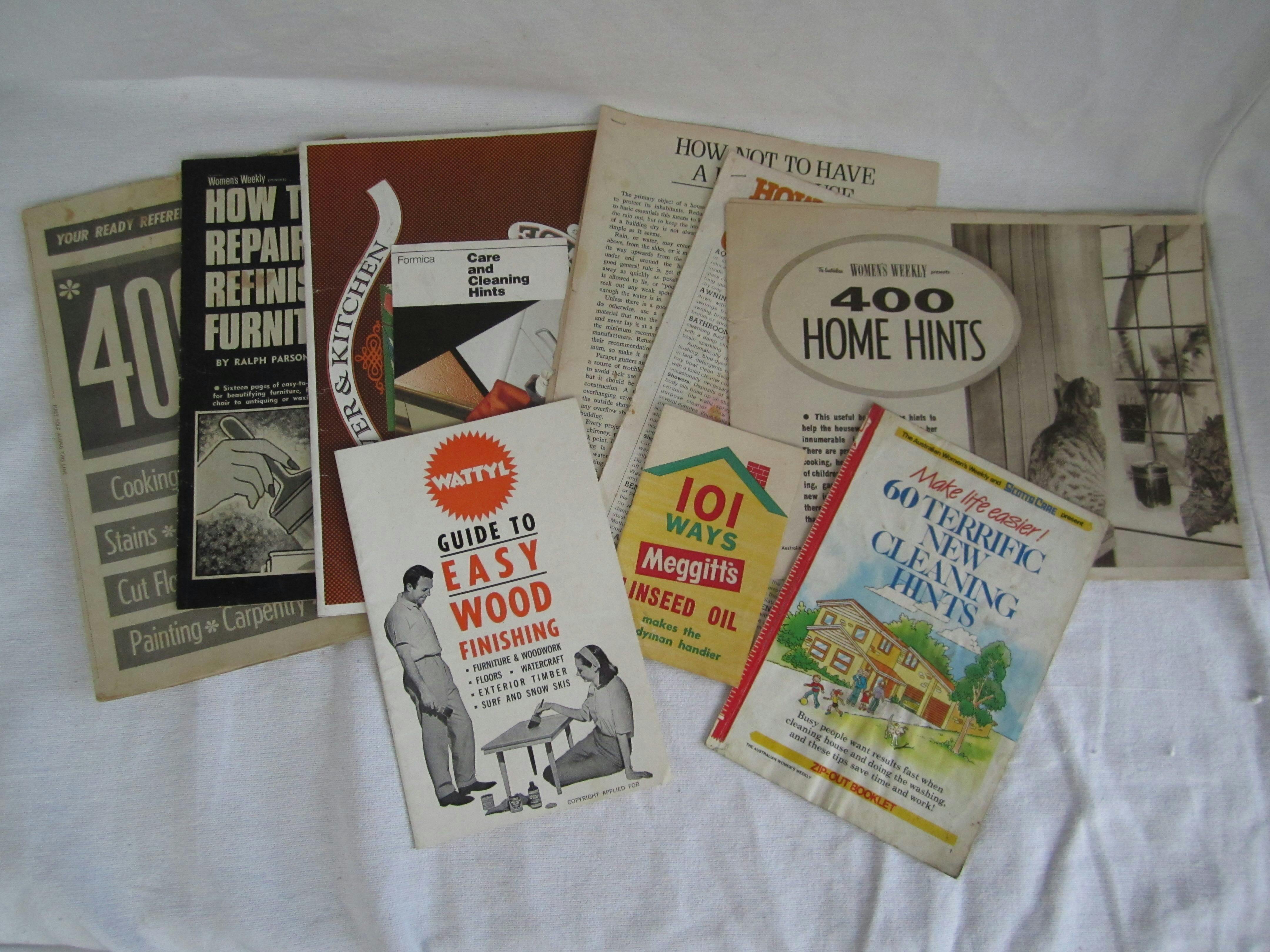 House hint pamphlets