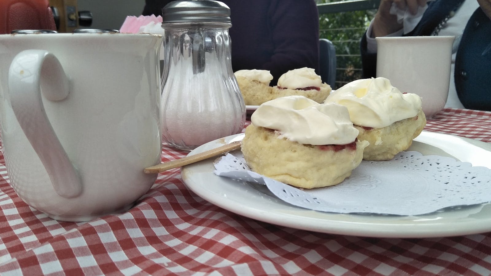 Devonshire Tea at the Judbury Market. Cakvert Park Judbury