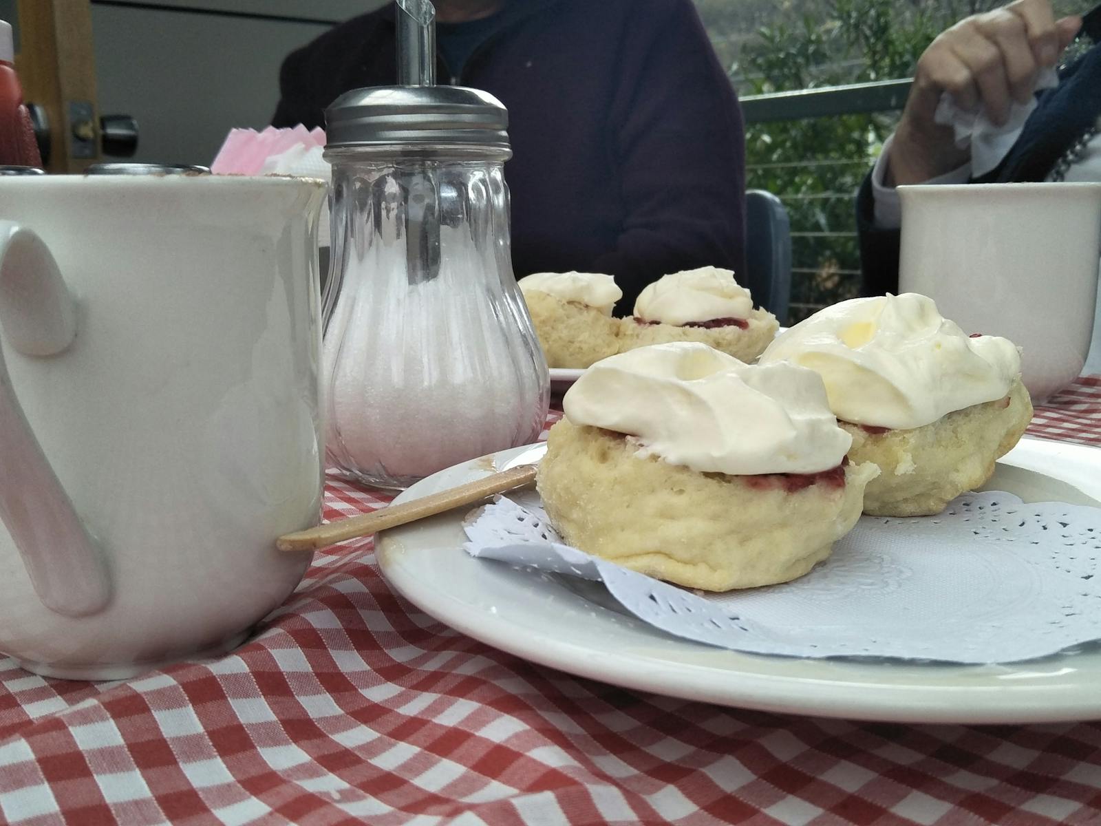 Devonshire Tea at the Judbury Market. Cakvert Park Judbury