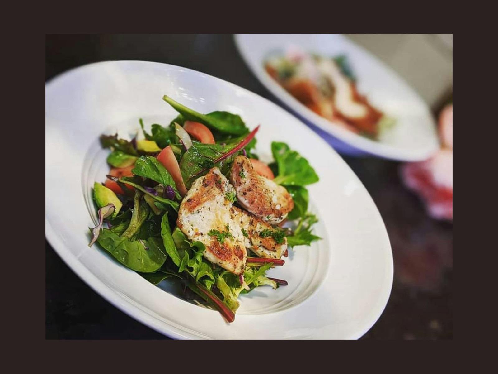 A light meal with tasty salad