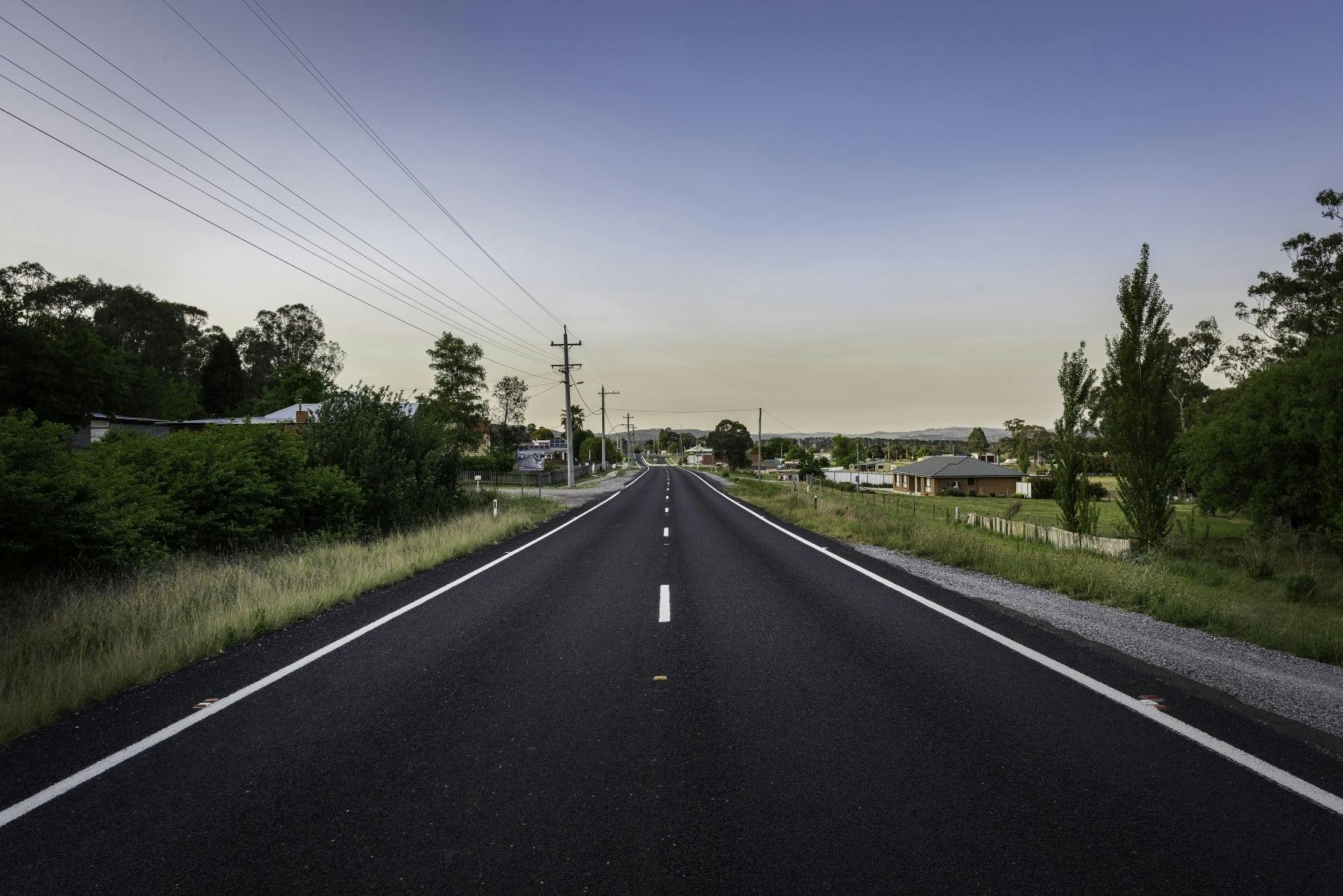 Showing the approach to the village centre of Cullen Bullen