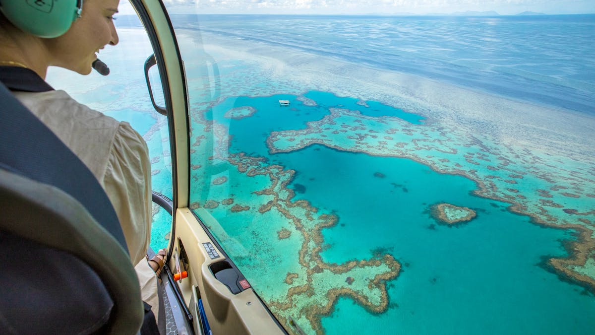 Scenic Flights over Heart Reef Whitsundays | Great Barrier Reef