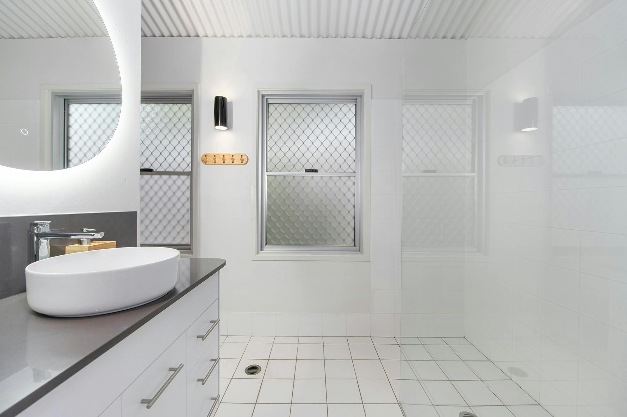 The well appointed ensuite from the master bedroom