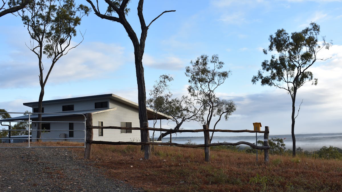 Approaching Ironbark House