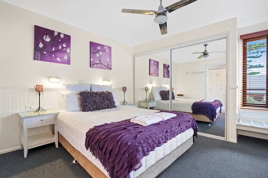 Bedroom at Kiama Harbour Cabins