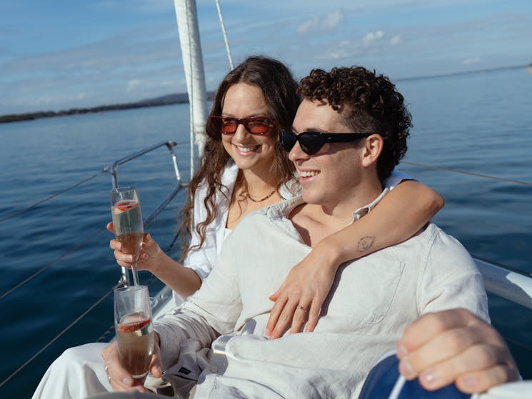 Romance at its best on board a luxury yacht. Indulge while sailing and while at anchor overnight
